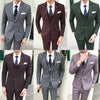 Image of Fashionable Men's Plus Size Striped Suit Shopping