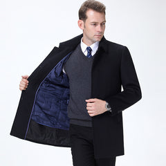 Cashmere coat down liner thick woolen coat Shopping