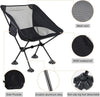 Image of Portable Camping Chair Backpacking Chair With Anti-Slip Large Feet And Carry Bag For Outdoor Camp Hiking Capacity 220 Lbs Shopping