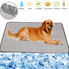 Image of Dog Cooling Mat Cooling Pad For Pets Chilly Pad For Kennels, Crates, Cars, Indoor & Outdoor Ice Silk Mat Cooling Blanket Cushion Non-Toxic Breathable Sleep Bed Beach Shopping