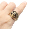 Image of Domineering Lion's Head Ring Style Steel Titanium Shopping