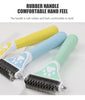 Image of Dog Brush Pet Hair Remover Double Sided Open Knot Comb Dog Dematting Tool Deshedding Dog Brush - Double-Sided Pet Hair Remover For Cats & Dogs - Undercoat Grooming Rake For Shedding Shopping