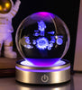 Image of Creative 3D Inner Carving Luminous Crystal Ball Colorful Gradient Small Night Lamp Home Decorations Gifts Selection Shopping