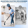 Image of Electric Spin Scrubber, Cordless Cleaning Brush With 4 Replaceable Brush Heads And Adjustable Extension Handle Power Shower Scrubber For Bathroom, Kitchen, Tub, Tile, Floor Shopping