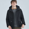 Image of All-match Short White Duck Down Hooded Jacket Men Shopping