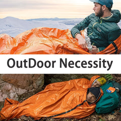 Portable Lightweight Emergency Sleeping Bag, Blanket, Tent - Thermal Bivy Sack For Camping, Hiking, And Outdoor Activities - Windproof And Waterproof Blanket For Survival Shopping