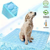 Image of Dog Cooling Mat Cooling Pad For Pets Chilly Pad For Kennels, Crates, Cars, Indoor & Outdoor Ice Silk Mat Cooling Blanket Cushion Non-Toxic Breathable Sleep Bed Beach Shopping