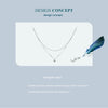 Image of High-grade Shining Double-layer Clavicle Chain Light Luxury Temperament V-neck S925 Sterling Silver Shopping