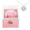 Image of Fashion Creative Rose Jewelry Box Necklace Suit Shopping