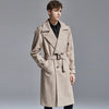 Image of Above-knee Herringbone Coat For Men Shopping