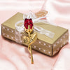 Image of Crystal Metal Rose Valentine's Day Small Gift Wedding Shopping