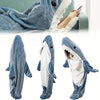 Image of Shark Onesie Blanket For Adults, Shark Blanket Hoodie, Shark Blanket Super Soft Cozy Flannel, Boys Girls Cosplay Costume Sleeping Bag For Night Shopping