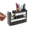 Image of Cassette Tape Dispenser Pen Holder Vase Pencil Pot Shopping