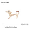 Image of Cute Dripping Oil Sausage Dog Animal Pin Simple Same Style Breastpin Ornament Shopping