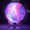 Image of 3D Printing Galaxy Lamp Moonlight USB LED Night Lunar Light Touch Color Changing Moon Lamp Shopping