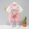 Image of Children's Clothing Men And Women Baby Summer Cartoon Short-sleeved Overalls Shopping