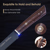 Image of 9 Inches Bread Knife Serrated Edge High Carbon Stainless Steel Forged Cutter for Homemade Crusty Bread Amazon Platform Banned Shopping