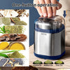 Image of Electric Grinder For Herb,pice,Pollen And Coffee Fast Grinding For Flower Buds,Dry Spices,And Herbs Compact Size  Silver Shopping