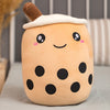 Image of Unique Soft Teddy Plush Boba Milk Tea Plushie Toy Stuffed Fruit Shape Taste Milk Tea Hug Pillow Balls Boba Tea Cup Cushion Kids Shopping