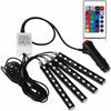 Image of Car Interior Lights Neon Atmosphere RGB LED Strip Bar Car Decor Lighting Lamp US Shopping