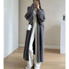 Image of Soft Long Cardigan Coat, Trendy Leisure Warm Sweater, Basic Cozy Soft Daily Outfit, Office Wear Sweater, Cozy Knitted Retro Outfit Shopping