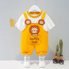 Image of Children's Clothing Men And Women Baby Summer Cartoon Short-sleeved Overalls Shopping