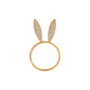 Image of Fashion Alloy Rabbit Head Ring Shopping