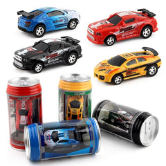 Coke Can Mini RC Car Radio Remote Control Micro Racing Car 4 Frequencies