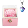 Image of Fashion Creative Rose Jewelry Box Necklace Suit Shopping