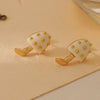 Image of Retro Mushroom Stud Earrings Niche Design Shopping