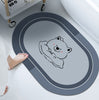 Image of Cushion Cushion Bathroom Sliding  Door  Floor  Bathroom Foot Mat Shopping