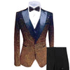 Image of Sequin Men's Suit Three Piece Set Shopping