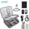 Image of Electronics Organizer Travel Cable Organizer Bag Waterproof Portable Digital Storage Bag Electronic Accessories Case Cable Charger Organizer Case Multifunctional Waterproof Storage Bag Shopping