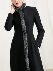 High End Rex Rabbit Woolen Woolen Coat