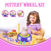 Image of Bginners Pottery Wheel Kit Craft Toys For Kids With Paints And Tools Diy Toy Clay Pots Making Pottery Wheel Set For Kids Gifts Shopping