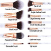 Image of Makeup Brushes  Professional 12Pcs Marble Make Up Brushes Set Shopping111