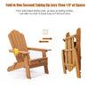 Image of TALE Folding Adirondack Chair With Pullout Ottoman With Cup Holder, Oaversized, Poly Lumber,  For Patio Deck Garden, Backyard Furniture, Easy To Install,.Banned From Selling On Amazon Shopping