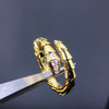 Image of Female Creative Snake Diamond-studded Ring Shopping