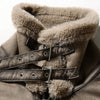 Image of Men's Casual Polo Collar Fur Thickened Fleece-lined Warm Jacket Shopping