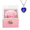 Image of Fashion Creative Rose Jewelry Box Necklace Suit Shopping