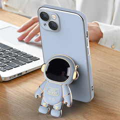 3D Astronaut Phone Case Anti-Drop Electroplating Bracket Shopping