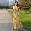 Image of Super Long Super Fairy Chiffon Skirt Floral Shopping