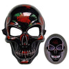 Image of Halloween Skeleton Mask LED Glow Scary Mask Shopping