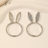 Image of Fashion Alloy Rabbit Head Ring Shopping