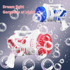 Image of Bubble Machine Gun With Colorful Lights,Bubble Solution,69 Holes Rocket Bubble Gun,Summer Outdoor Toy For Kids, Idea For Christmas Birthday Parties Wedding Shopping