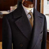 Image of Vintage Wool Woolen Coat Polo Business Long Shopping