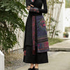 Image of Ladies' National Style Embroidered Wide-leg Pants Tassel Skirt Shopping