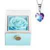 Image of Fashion Creative Rose Jewelry Box Necklace Suit Shopping