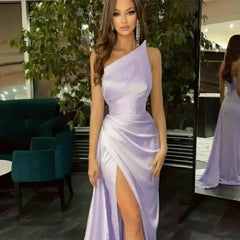 Women's Sleeveless Fashion Style Oblique Shoulder Dress