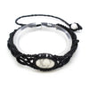 Image of Natural Crystal Dan-shaped Handmade DIY Woven Bracelet Ethnic Style Adjustable Bracelet Shopping